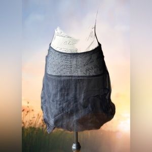 Sheer Tulle Asymmetric Skirt (S), Like New